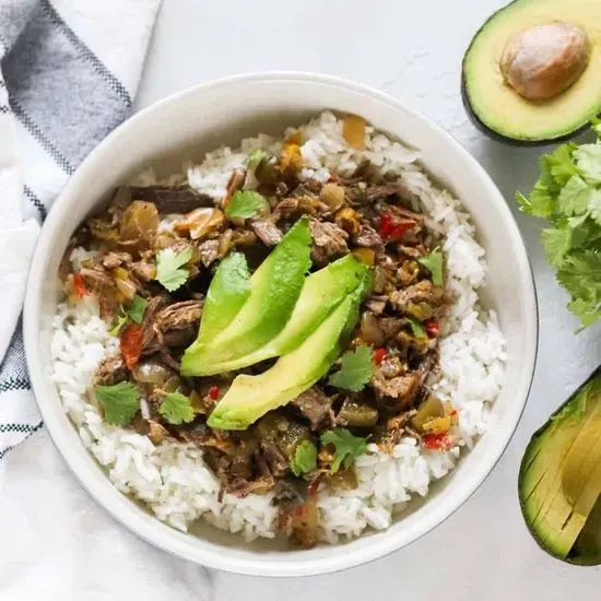 Lunch Carnitas Rice Bowl