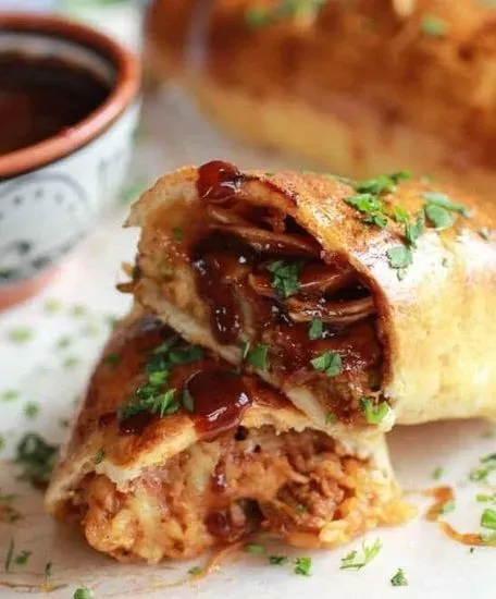 BBQ chicken stromboli