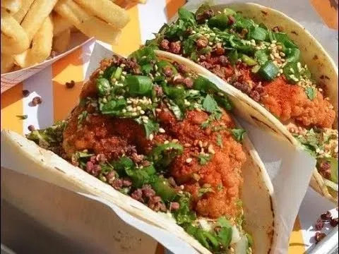 Szechuan Fried Chicken Taco