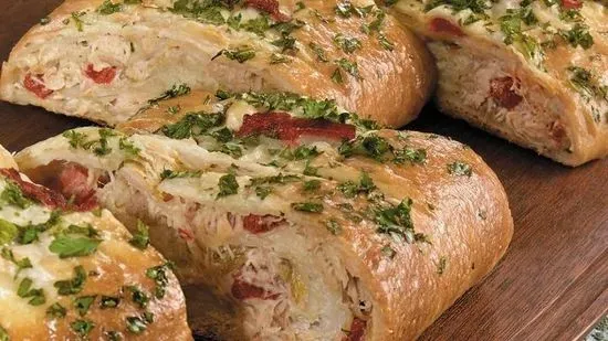 Chicken Alfredo Stromboli