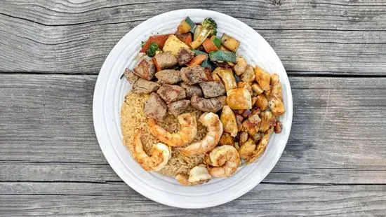 Chicken, Steak & Shrimp