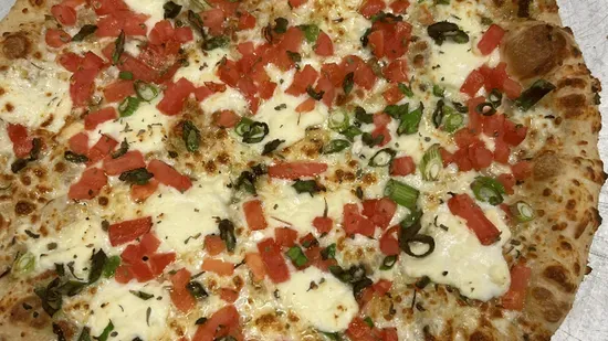 White Caprese Pizza