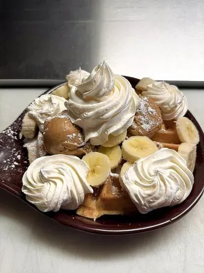 Peanut Butter Banana Waffle