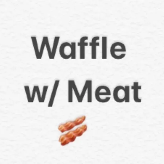 Waffle with Meat