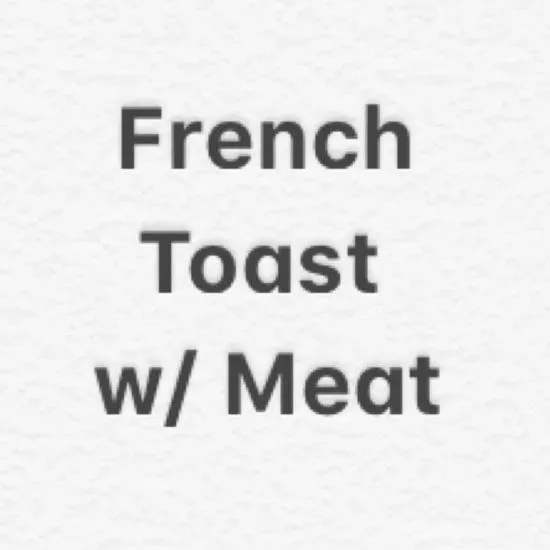 Traditional French Toast with Meat