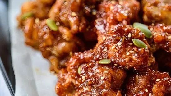 Spicy Glazed Chicken Bites