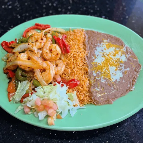 Ranchero Style Shrimp Plate