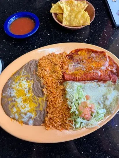 8. Chile Relleno, Cheese Enchilada, and a Tamale