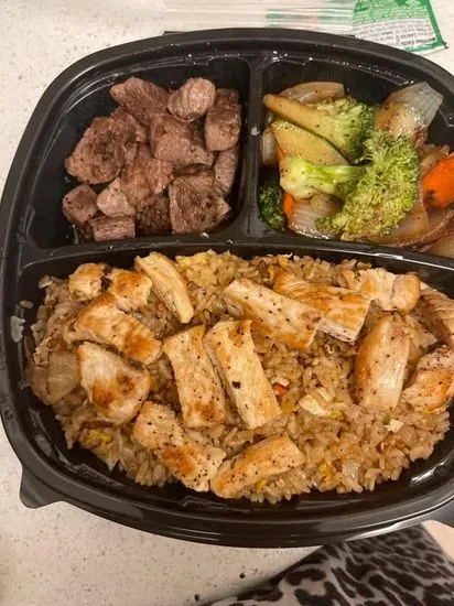 Hibachi Filet Mignon & Chicken