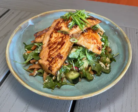 Honey Soy Salmon Salad