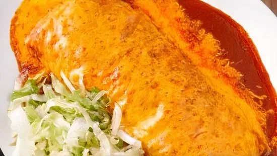 Red Chili Mixed Burrito Enchilada Style