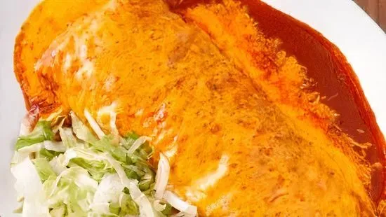 Green Chili Burrito Enchilada Style