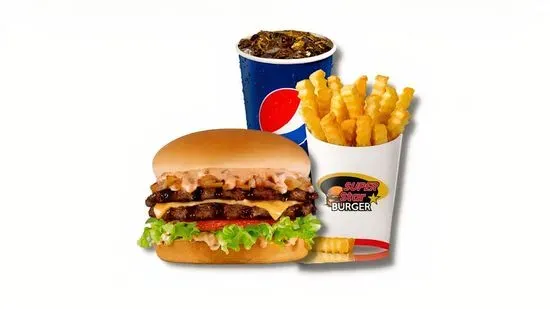 18. Double Junior Burger Combo