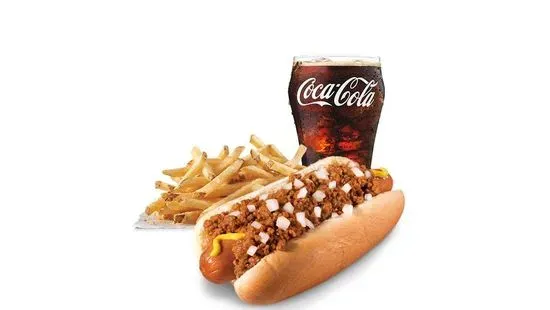Jumbo Chili Dog Combo