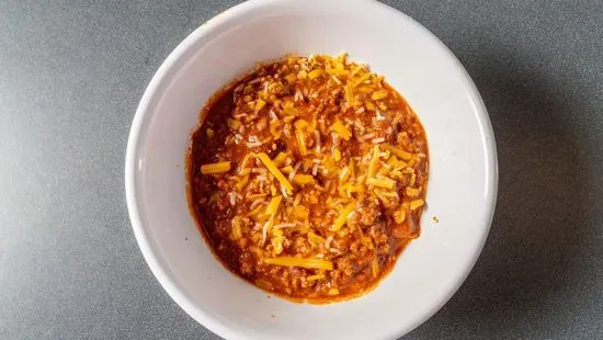 Homemade Chili and Cheddar Tortilla Bowl