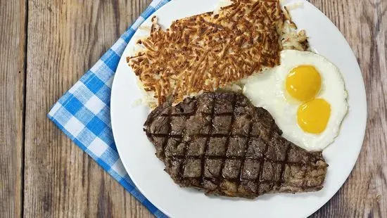 Rib Eye Steak & Eggs