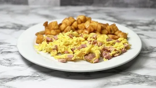 Diced Ham & Eggs