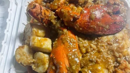 Big boys Lobster Claw Seafood stir fry