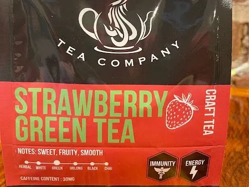 Strawberry Green Tea- Brewed