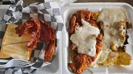 Chicken Fried Chicken And Eggs