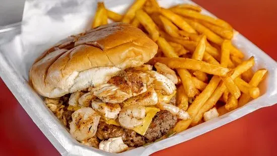 Chicken & Shrimp Burger