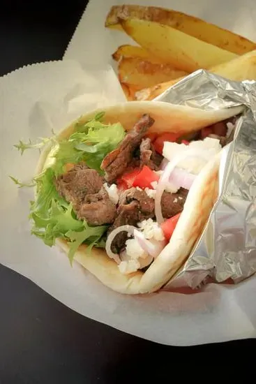 Beef Gyro Pita Sandwich