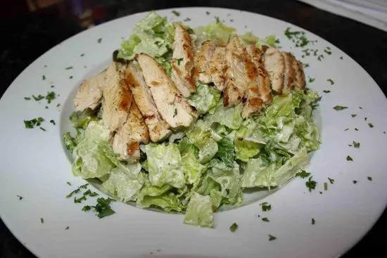 Caesar Salad with Garlic Herb Marinated Grilled Chicken