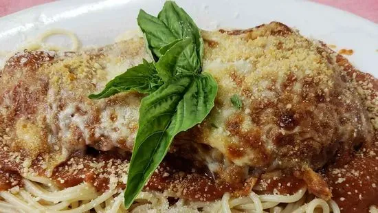 Chicken Parmesan with Spaghetti