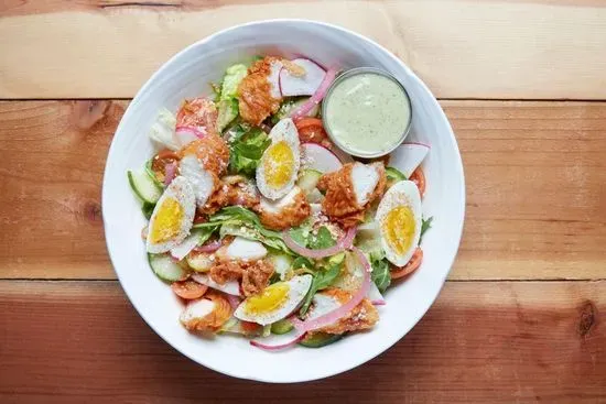 Herby Goddess Fried Chicken Salad