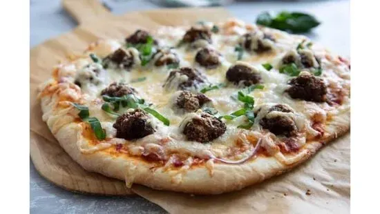 Meatball Pizza