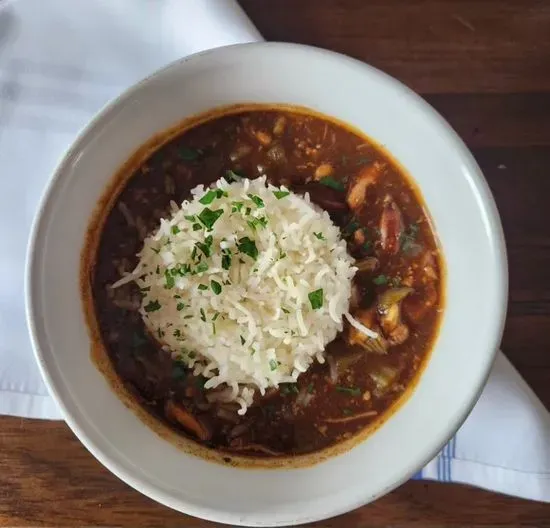 Chicken Sausage Gumbo Cup