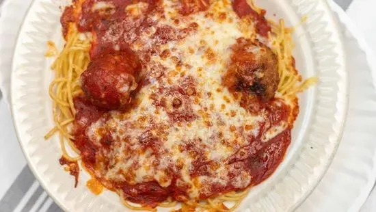 Baked Spaghetti with Meatballs