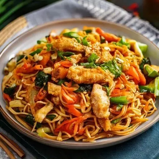 Stir Fried Chicken Noodles