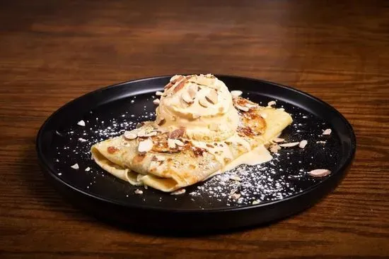 CREPE W/ DULCE DE LECHE & ICE CREAM