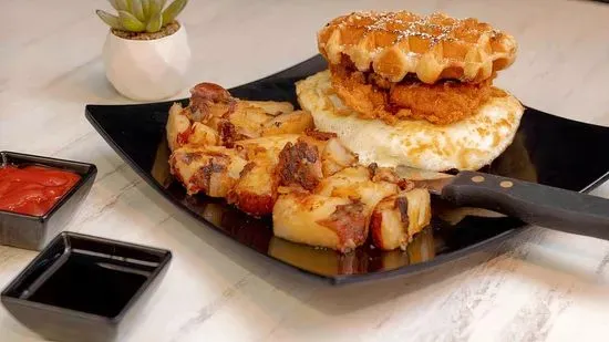 Chicken Waffle Sandwich