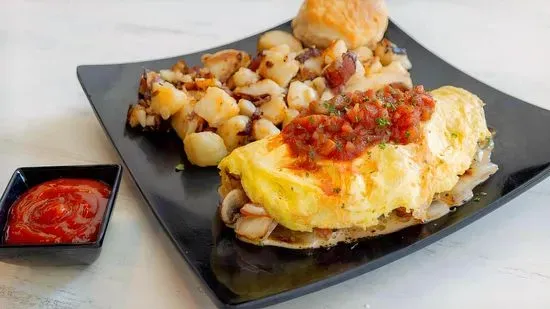 Southwest Chicken Omelette