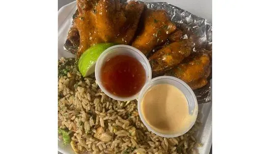 Fried Rice & 6pc Wing Combo