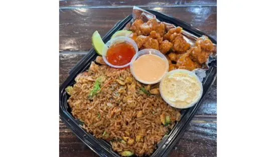 Chicken Fried Rice & Orange Chicken