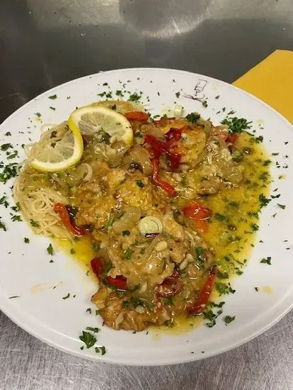 Veal & Shrimp Ala Scampi