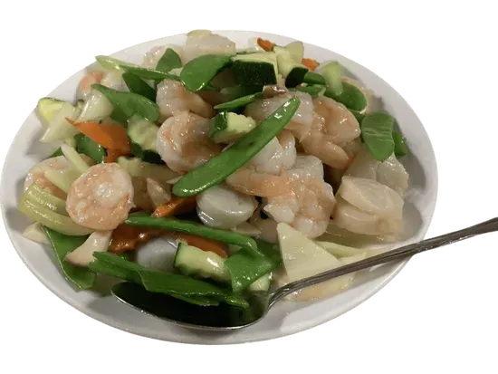 Prawns & Scallops with Mixed Vegetables