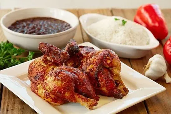 Whole Chicken Rice and Beans.