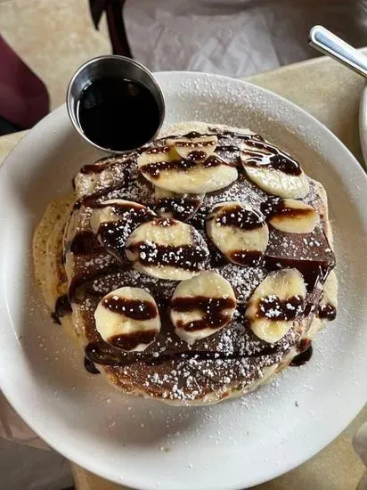 Nutella Banana Chocolate Chip Pancakes