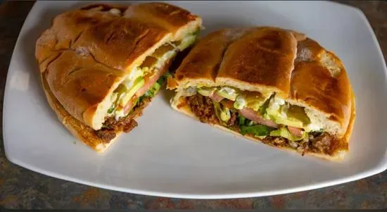 Torta de Asada / Steak Torta (Mexican Sandwich) 