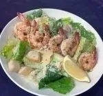 Grilled Shrimp over Salad