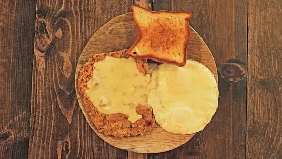 Chicken Fried Steak and Eggs