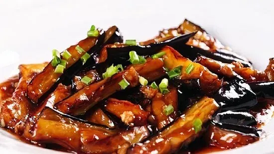 5. Eggplant with hot garlic sauce