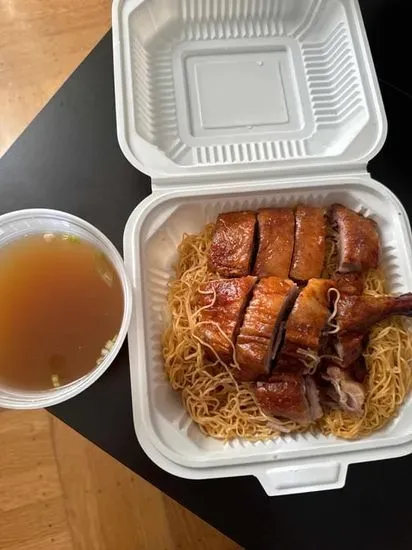 Roasted Duck Braised Noodle  燒鴨撈麵