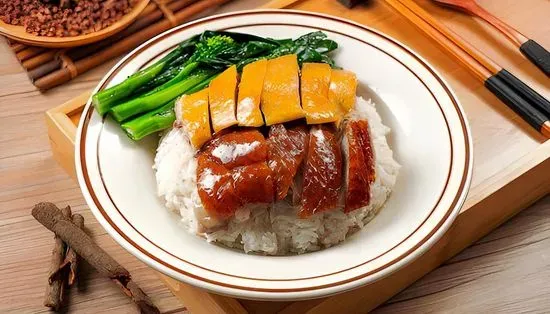 Combination of Any Two BBQ items over Rice 自選雙拼飯