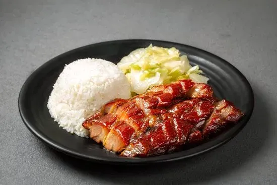 BBQ Pork over Rice 蜜汁叉燒飯