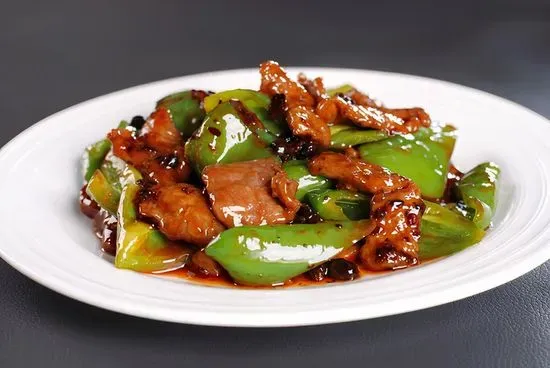  Beef in Black Bean Sauce w/ Pepper 豉椒炒牛肉